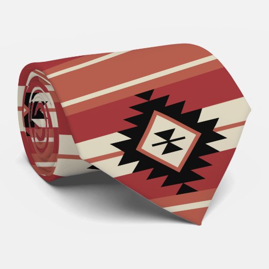 Aztec-patroon Stropdas (Opgerold)