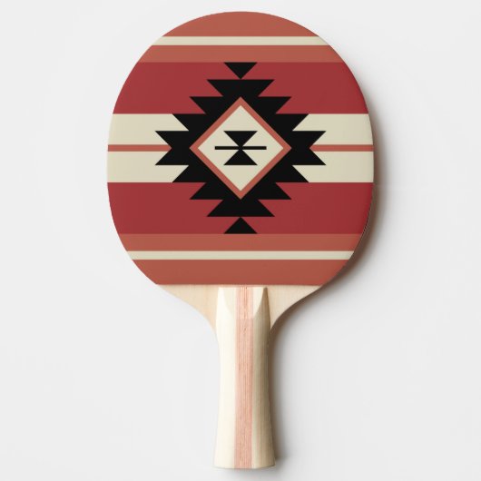Aztec-patroon Tafeltennisbatje (Voorkant)