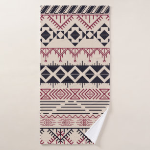 Aztec patroon.  tribale achtergrond badhanddoek