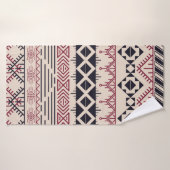 Aztec patroon.  tribale achtergrond badhanddoek (Badhanddoek)