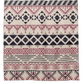 Aztec patroon.  tribale achtergrond douchegordijn (Voorkant)