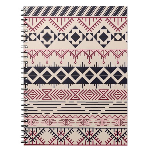 Aztec patroon. tribale achtergrond notitieboek (Voorkant)