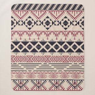 Aztec patroon. tribale achtergrond sherpa deken