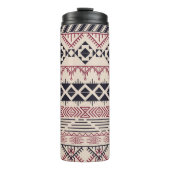 Aztec patroon.  tribale achtergrond thermosbeker (Voorkant)