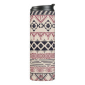 Aztec patroon.  tribale achtergrond thermosbeker (Gedraaid links)