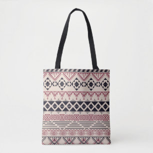 Aztec patroon. tribale achtergrond tote bag