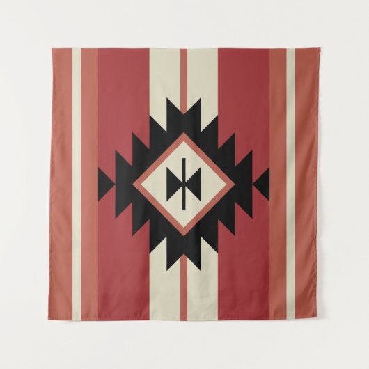 Aztec-patroon Wandkleed (Voorkant (horizontaal))