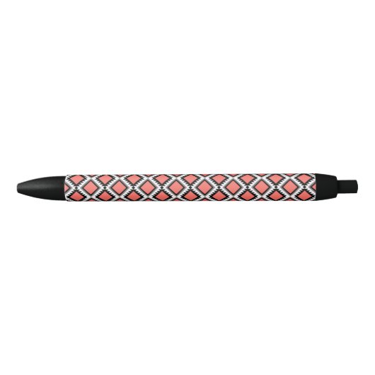 Aztec-patroon Zwarte Inkt Pen (Voorkant)