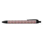 Aztec-patroon Zwarte Inkt Pen (Bovenkant)