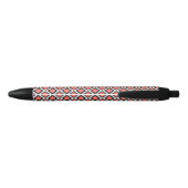 Aztec-patroon Zwarte Inkt Pen (Achterkant)