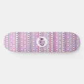 Aztec Pattern aangepaste monogram skateboards (Horizontaal)