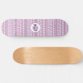 Aztec Pattern aangepaste monogram skateboards (Horizontaal)