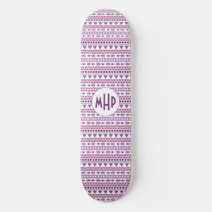Aztec Pattern aangepaste monogram skateboards