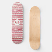 Aztec Pattern aangepaste monogram skateboards (Voorkant)
