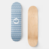 Aztec Pattern aangepaste monogram skateboards (Voorkant)