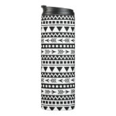Aztec Pattern aangepaste monogram tumbler Thermosbeker (Geroteerd rechts)