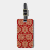 Aztec Pattern Bagagelabel (Voorkant verticaal)