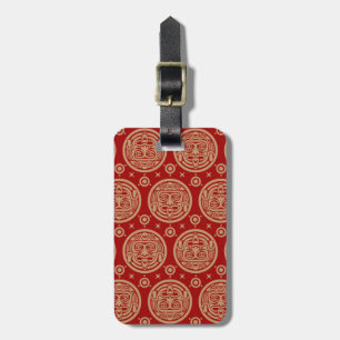Aztec Pattern Bagagelabel