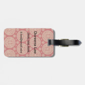 Aztec Pattern Bagagelabel (Achterkant horizontaal)