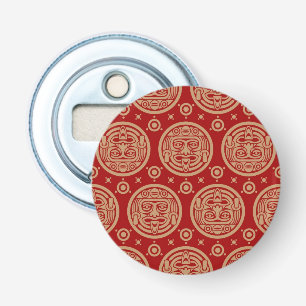 Aztec Pattern Button Flesopener