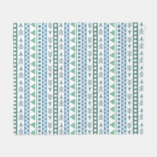 Aztec Pattern-deken Fleece Deken (Voorkant (Horizontaal))