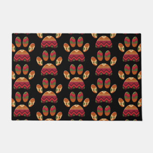 Aztec Pattern Dog Paw Deurmat