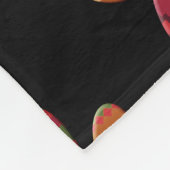 Aztec Pattern Dog Paw Fleece Deken (Hoek)