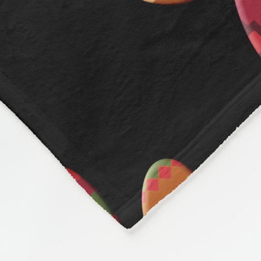 Aztec Pattern Dog Paw Fleece Deken (Hoek)