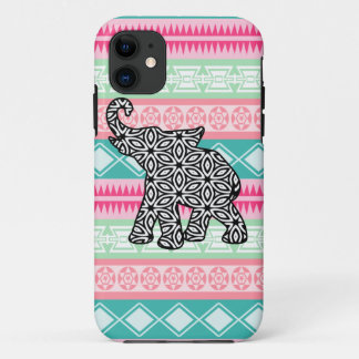  Aztec Pattern Elephant iPhone Case