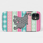  Aztec Pattern Elephant iPhone Case (Achterkant (horizontaal))