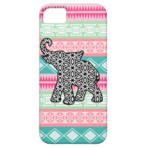 Aztec Pattern Elephant iPhone Case