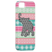  Aztec Pattern Elephant iPhone Case (Back/Rechts)
