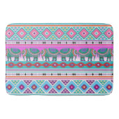 Aztec Pattern en Elephants Badmat (Voorkant)