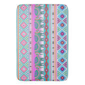 Aztec Pattern en Elephants Badmat (Voorkant Verticaal)