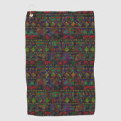 Aztec Pattern Golf Towel Golfhanddoek (Voorkant)