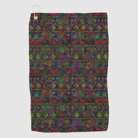 Aztec Pattern Golf Towel Golfhanddoek (Voorkant)
