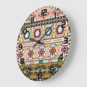 Aztec Pattern Grote Klok (Hoek)