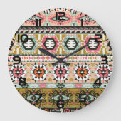 Aztec Pattern Grote Klok (Voorkant)