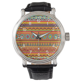Aztec Pattern Horloge