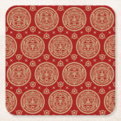 Aztec Pattern Kartonnen Onderzetters (Voorkant)