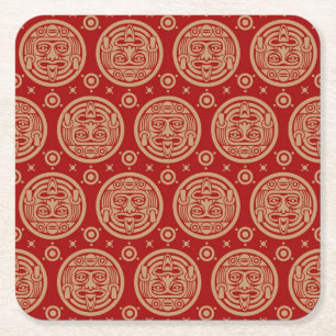 Aztec Pattern Kartonnen Onderzetters