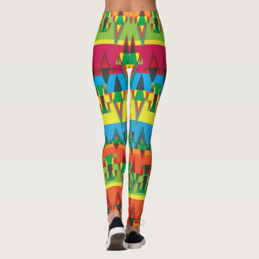 Aztec Pattern Leggings (Achterkant)