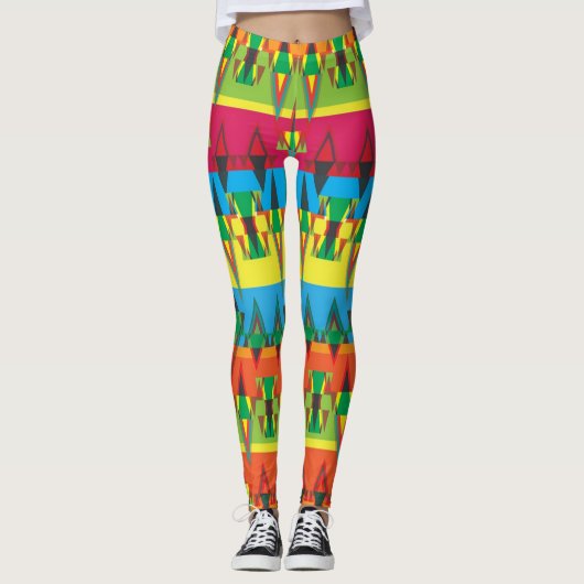 Aztec Pattern Leggings (Voorkant)