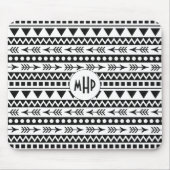 Aztec Pattern monogram mousepad Muismat (Voorkant)