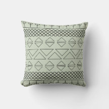 Aztec Pattern print Geometric Southwest Green
