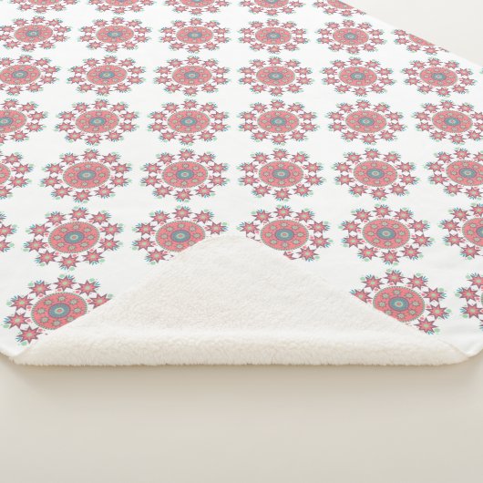 Aztec Pattern Sherpa Deken (3/4)