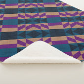 Aztec Pattern Sherpa Deken (3/4)