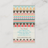 Aztec Pattern Visitekaartje (Achterkant)