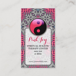 Aztec Pink Joy YinYang New age Visitekaartje Yoga