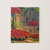 Aztec Poinsettias #2 Legpuzzel (Verticaal)